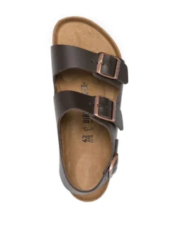 Women Birkenstock Buckle-fastening Leather Sandals -Birkenstock 19510672 43506641 1000