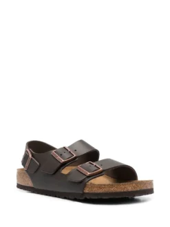 Women Birkenstock Buckle-fastening Leather Sandals -Birkenstock 19510672 43507065 1000