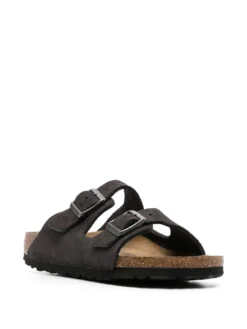Women Birkenstock Arizona Leather Buckle-detail Sandals -Birkenstock 19531587 43587006 1000