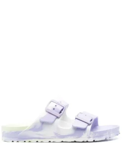Women Birkenstock Tie-dye Print Slides
