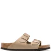 Men Birkenstock Arizona Leather Slides -Birkenstock 19540747 45049223 1000