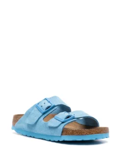 Women Birkenstock Double-strap Suede Sandals -Birkenstock 19638822 43883081 1000
