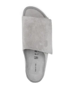 Men Birkenstock Open Toe Suede Slides -Birkenstock 19699571 44086023 1000