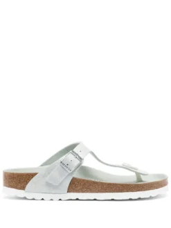 Women Birkenstock Gizeh Metallic Leather Sandals