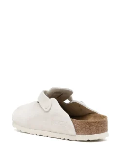 Women Birkenstock Boston Suede Flat Sandals -Birkenstock 20106587 50124085 1000