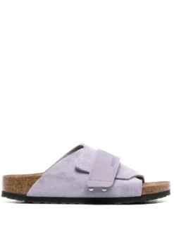 Women Birkenstock Kyoto Logo-debossed Suede Sandals
