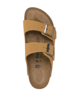 Women Birkenstock Arizona Logo-engraved Leather Sandals -Birkenstock 20319768 50378397 1000