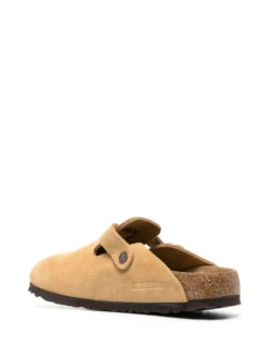Women Birkenstock Boston Buckled Suede Sandals -Birkenstock 20320411 50378081 1000