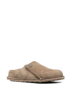 Women Birkenstock Zermatt Logo-debossed Suede Slippers -Birkenstock 20320418 50376889 1000