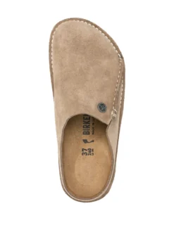 Women Birkenstock Zermatt Logo-debossed Suede Slippers -Birkenstock 20320418 50376891 1000