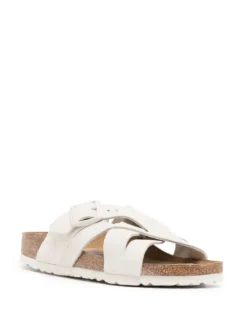 Women Birkenstock Lugano Suede Open-toe Sandals -Birkenstock 20616738 50669776 1000