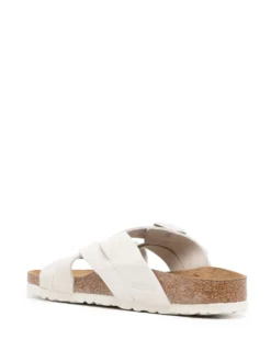 Women Birkenstock Lugano Suede Open-toe Sandals -Birkenstock 20616738 50669784 1000