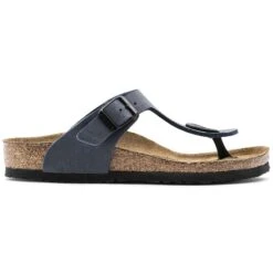 Birkenstock Gizeh Birko-Flor Nubuck Navy -Birkenstock 345443 side