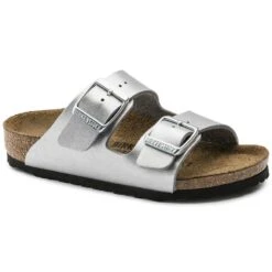 Birkenstock Arizona Birko-Flor Silver