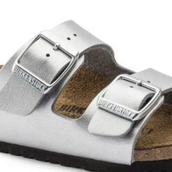 Birkenstock Arizona Birko-Flor Silver -Birkenstock 555133 detail 1