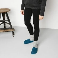 Birkenstock Amsterdam Wool Felt Petrol -Birkenstock 559763 f look f