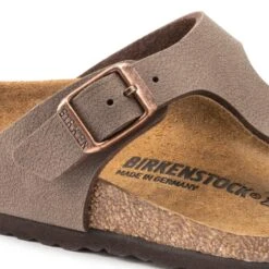 Birkenstock Gizeh Birko-Flor Nubuck Mocha -Birkenstock 846133 detail 1